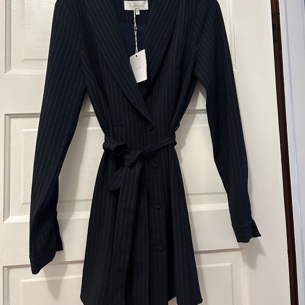 L’Academie Striped Blazer Dress